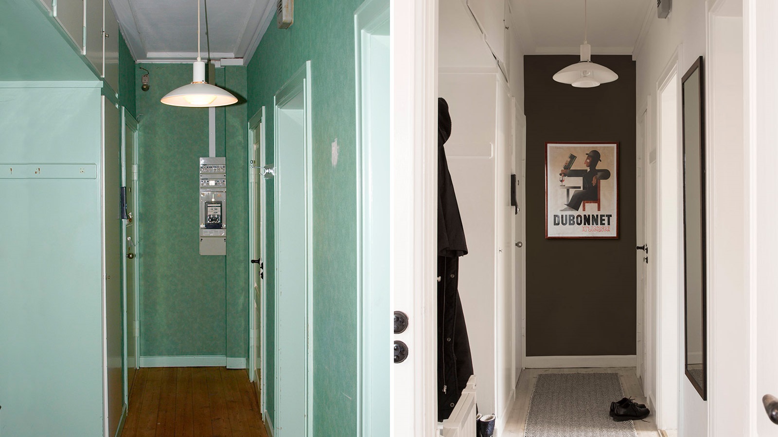 Gör rummet större med mörka väggar